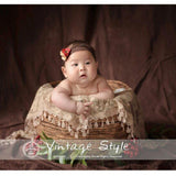 Maxbell Kids Baby Photography Prop Lace Charms Blankets Baby Photoshoot Accessory Birthday Gift Rose