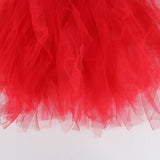 Maxbell Womens Girls Kids Princess Ballet Tutu Skirt Wedding Prom Mini Fancy Dress Adult Red