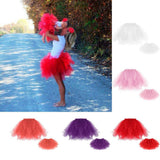 Maxbell Womens Girls Kids Princess Ballet Tutu Skirt Wedding Prom Mini Fancy Dress Adult Red