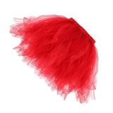 Maxbell Womens Girls Kids Princess Ballet Tutu Skirt Wedding Prom Mini Fancy Dress Adult Red