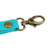 Durable Leather Replacement Wrist Strap for Clutch, Wristlet, Purse Green