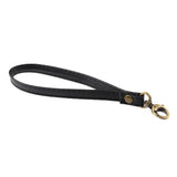 Durable Leather Replacement Wrist Strap for Clutch, Wristlet, Purse Black