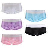 Man's Silky soft Solid Boxer Brief Men's Underwear S Pink