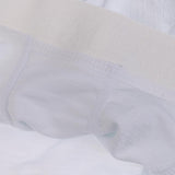 Man's Silky soft Solid Boxer Brief Men's Underwear XL White