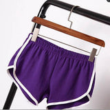 Women Sport Beach Yoga Shorts M Purple