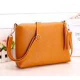 Summer Fashion Chain Tassel Bag Shoulder Bag Handbag Messenger Bag Yellow