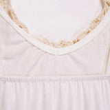 Fashion Women Summer Lace Vest Top Sleeveless Blouse Casual Tops 2XL White