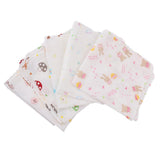 Maxbell 5 Pieces Baby Handkerchief Gauze Nursing Towel Clean Infants Feeding Towel