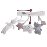 Maxbell Rabbit Baby Music Hanging Bed Safety Seat Plush Toy Hand Bell Plush Toy