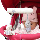 Maxbell Rabbit Baby Music Hanging Bed Safety Seat Plush Toy Hand Bell Plush Toy