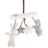 Maxbell Rabbit Baby Music Hanging Bed Safety Seat Plush Toy Hand Bell Plush Toy