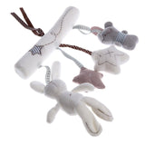 Maxbell Rabbit Baby Music Hanging Bed Safety Seat Plush Toy Hand Bell Plush Toy