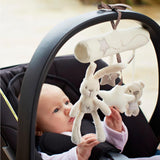 Maxbell Rabbit Baby Music Hanging Bed Safety Seat Plush Toy Hand Bell Plush Toy