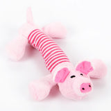 Maxbell Cute Pet Puppy Chew Squeaker Squeaky Plush Sound Dog Play Toys Pink Pig