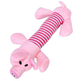 Maxbell Cute Pet Puppy Chew Squeaker Squeaky Plush Sound Dog Play Toys Pink Pig