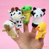 Maxbell 10ps Finger Puppet Cloth Plush Doll Baby Educational Hand Cartoon Animal Toy