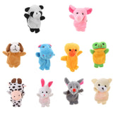 Maxbell 10ps Finger Puppet Cloth Plush Doll Baby Educational Hand Cartoon Animal Toy