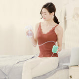 Maxbell Electric Advanced Breastpump Baby Infant Bottle Feeding With USB Single Pink