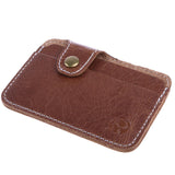 Brown 2-slot Men Wallet Thin Credit Card Holder ID Case Purse Bag Pouch