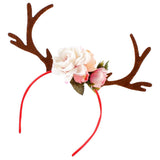 Baby Kid Christmas Deer Antlers Costume Ear Party Hair head band Prop White