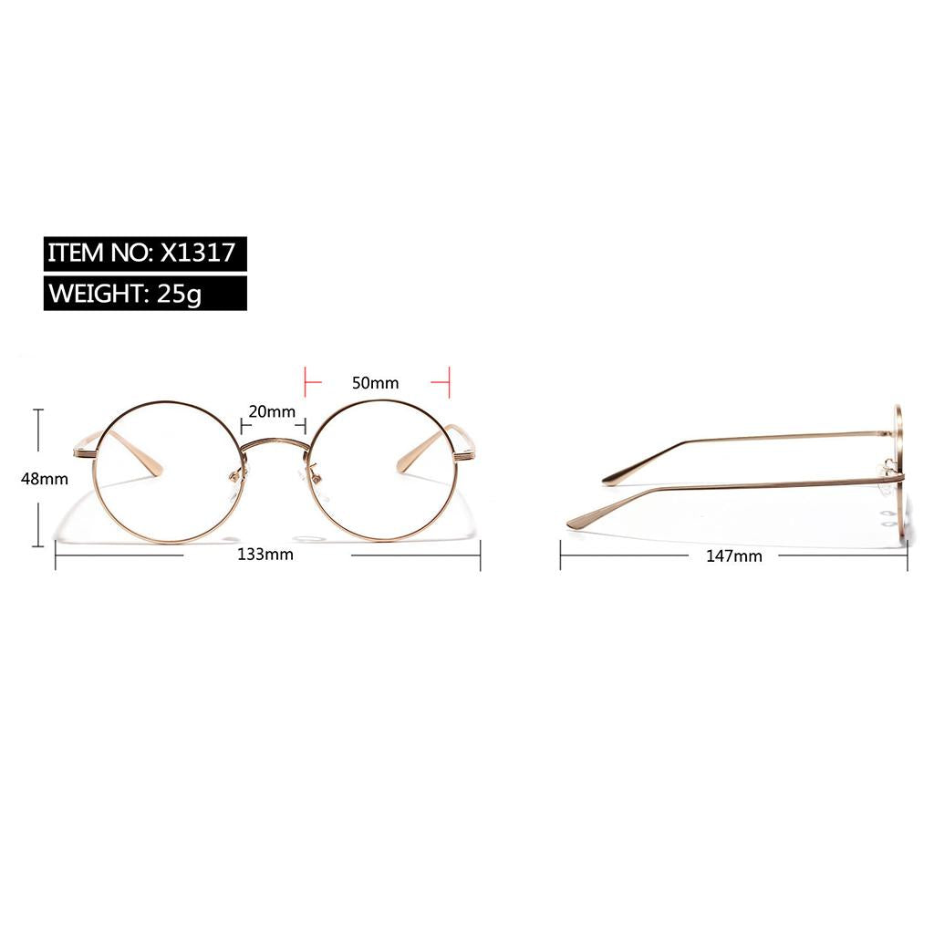 Round Retro Crown Prince Mirror Male Metal Fashion Sunglasses New Gold