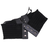 Maxbell Women Soft Faux Leather Wide Self Tie Waist Band Cinch Boho Belt