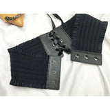 Maxbell Women Soft Faux Leather Wide Self Tie Waist Band Cinch Boho Belt