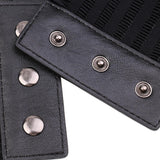 Maxbell Women Soft Faux Leather Wide Self Tie Waist Band Cinch Boho Belt