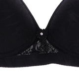 Maxbell No bra, thin bra, middle-aged lady, mother's underwear 85AB Black