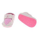 Cute Baby Kids Anti-slip Shoes Handmade Prewalker Sneaker 11cm White Bowknot