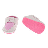 Cute Baby Kids Anti-slip Shoes Handmade Prewalker Sneaker 12cm White Bowknot