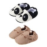 Unisex Baby Kids Crib Shoes Knitted Cotton Casual Prewalker Shoes 11cm Panda