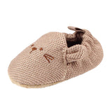 Unisex Baby Kids Crib Shoes Knitted Cotton Casual Prewalker Shoes 13cm Mouse