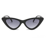 Women Vintage Triangle Mirrored Sunglasses Eyewear Designer Black Gray