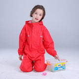 Children Non-disposable raincoat Waterproof Outwear M Red