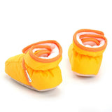 Baby Newborn Toddler Girl Winter Soft Sole Prewalker Cotton Shoes 12 Orange