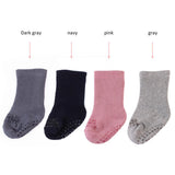 Soft Cotton Baby Girl Floor Socks Newborn Baby Toddler Grips 1-3Y Black