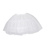 Short Petticoat Crinoline Underskirt Tutu Bridal Wedding Dress Skirt White