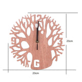 Modern Wooden Wall Clock 3D DIY Watches Living Room Home Office Decor Tree