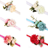 Max Bridal Wrist Corsage Bridesmaid Hand Flower Wedding Prom Party Decor Red