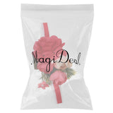 Max Bridal Wrist Corsage Bridesmaid Hand Flower Wedding Prom Party Decor Red