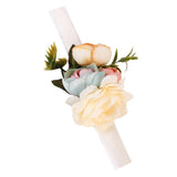 Max Bridal Wrist Corsage Bridesmaid Hand Flower Wedding Prom Party Decor Camel