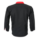 Unisex Adults Chef Jacket Coat Hotel Waiter Uniform Long Sleeves Black L