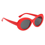 Vintage Retro Women Men Glasses Round Mirror Lens Sunglasses Red+Grey