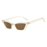 Vintage Sunglasses Women Cat Eye Designer Sunglasses Eyewear Champagne