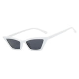 Vintage Sunglasses Women Cat Eye Designer Sunglasses Eyewear White Black