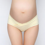 Max Maternity Panties Pregnancy Women Lady Underwear Low Waist Briefs XXL Yellow