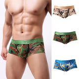 Max Men Camo Underwear Camouflage Brief Swim Trunks Sport Shorts Yellow M