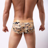 Max Men Camo Underwear Camouflage Brief Swim Trunks Sport Shorts Yellow XL