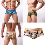Max Men Camo Underwear Camouflage Brief Swim Trunks Sport Shorts Yellow XL